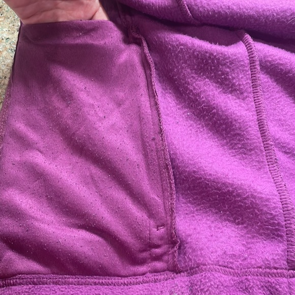 Columbia fleece zip jacket zipper pockets adjustable waist purple womens size M - Picture 11 of 12